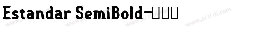 Estandar SemiBold字体转换